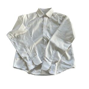 Class Club Shirt White on White Classic Formal Dressy Young Man’s Size 14/16